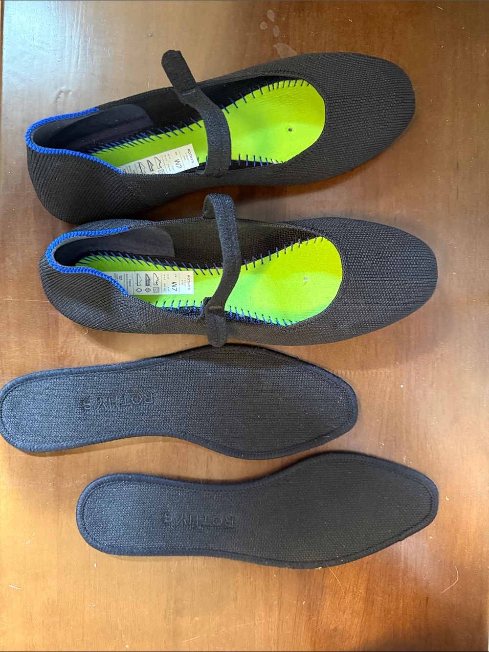 Rothy's Black Knit Mary Jane Flats - Picture 3 of 5